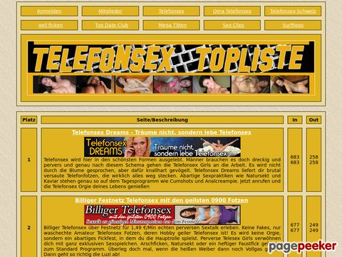 mehr Information : Topliste Telefonsex Media